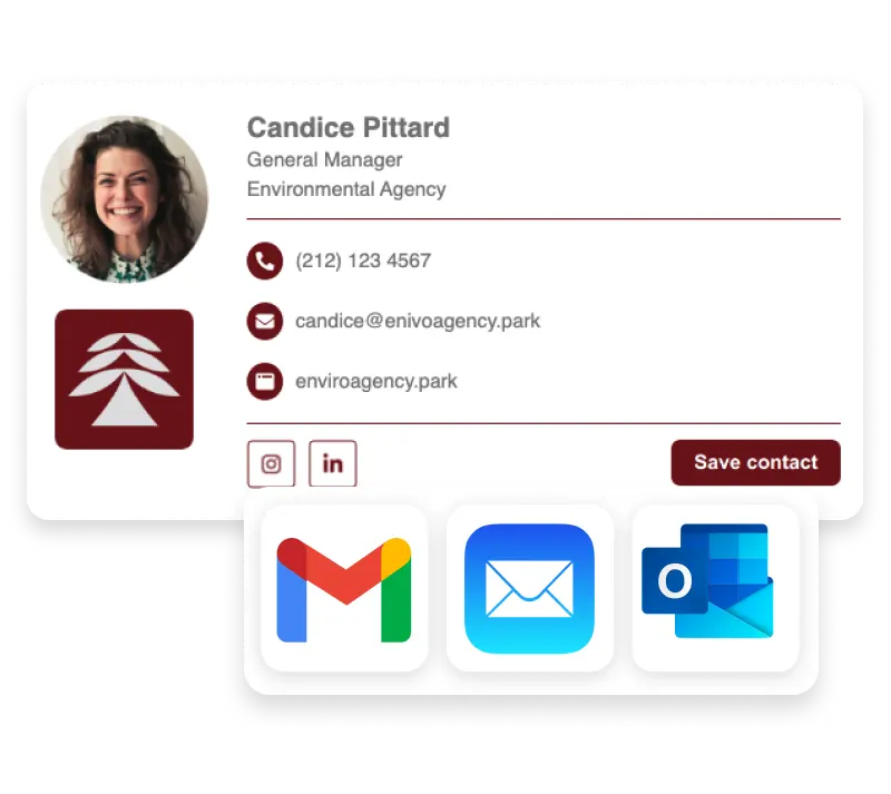 Solutions for sharing your blinq digital business card